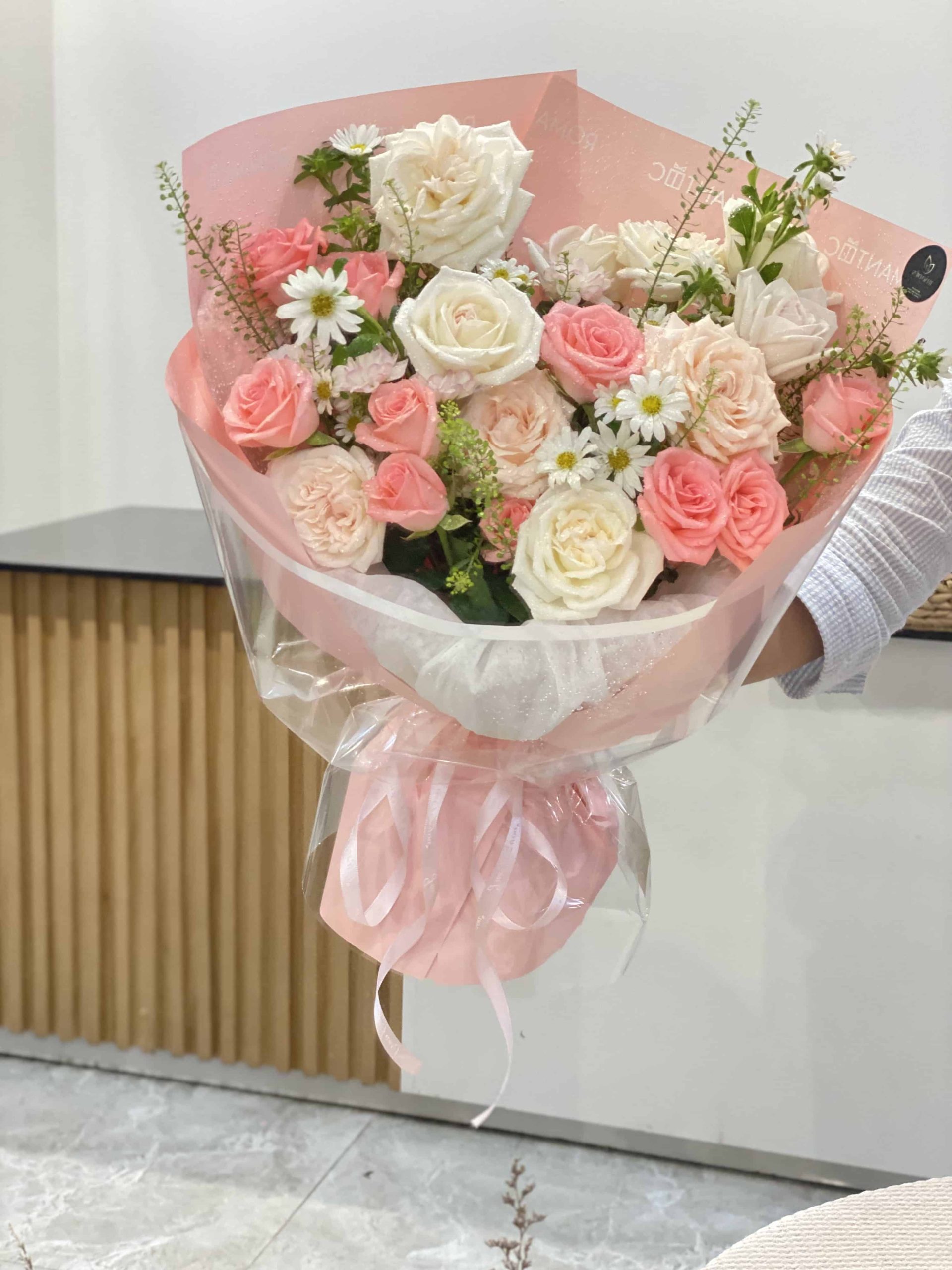 TD11 - Bó Hoa Hồng Pastel Ngọt Ngào - Ảnh 4