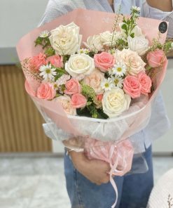 TD11 - Bó Hoa Hồng Pastel Ngọt Ngào