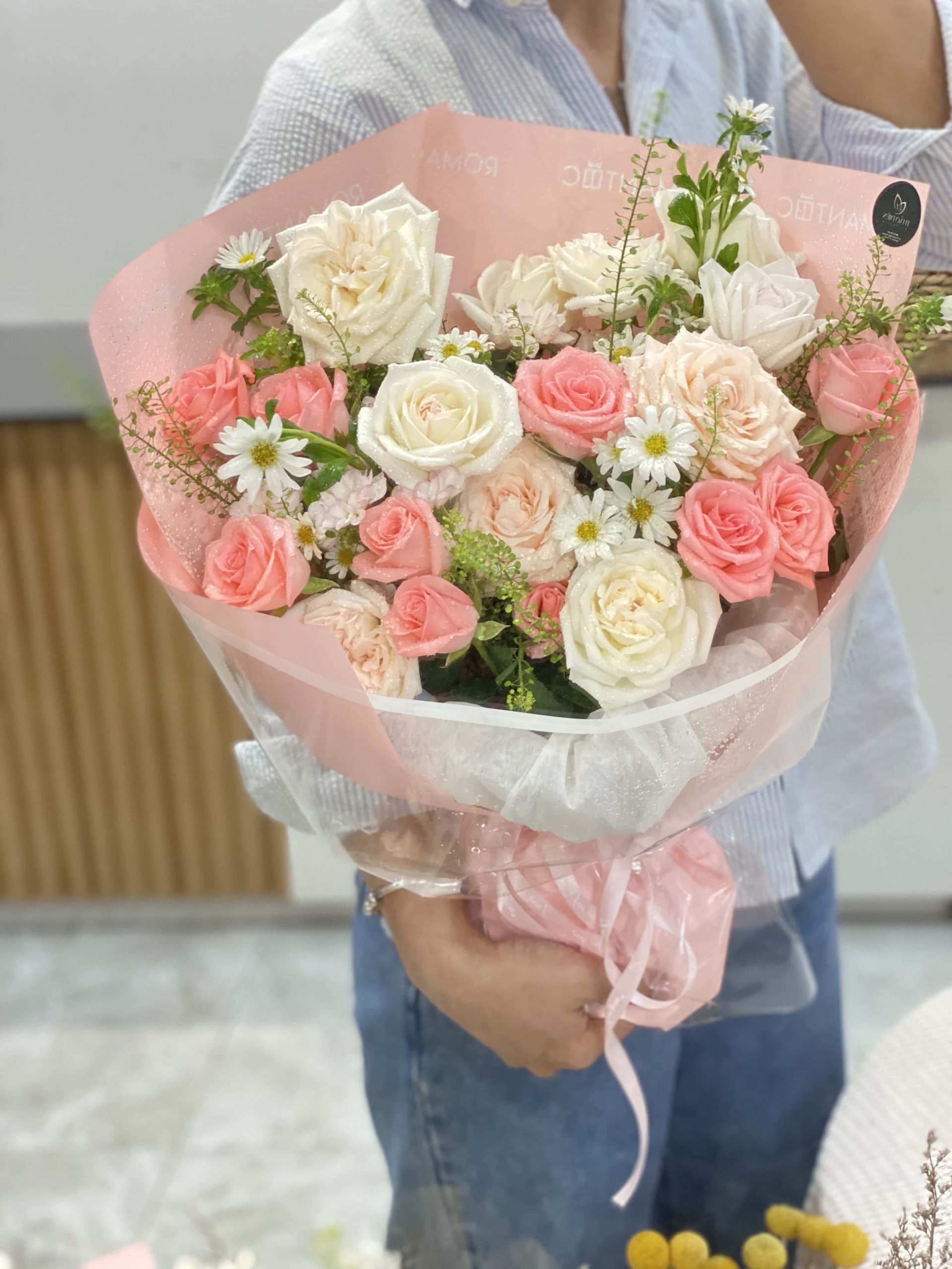 TD11 - Bó Hoa Hồng Pastel Ngọt Ngào