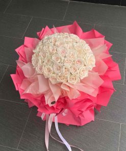 TD14 - Ohara Tuyết Ngọt Ngào – 50 Bông Hoa Nhập Khẩu Sang Trọng