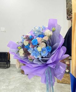 TD20 - Bó Hoa Tone Tím Lavender