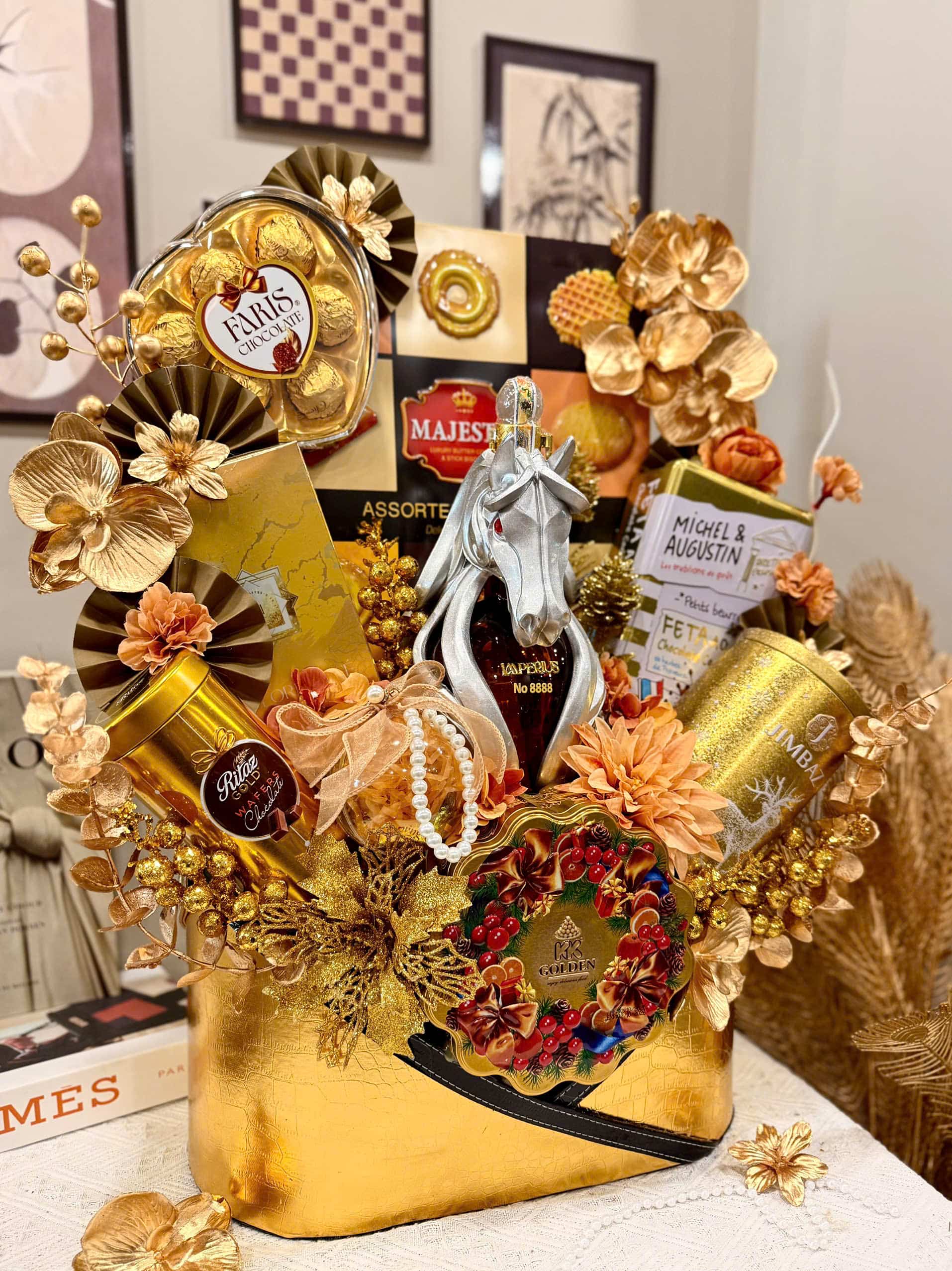 Set Quà Tết Cao Cấp TDF3 – Hamper Ngựa Laaperius Mạ Vàng Sang Trọng - Ảnh 3