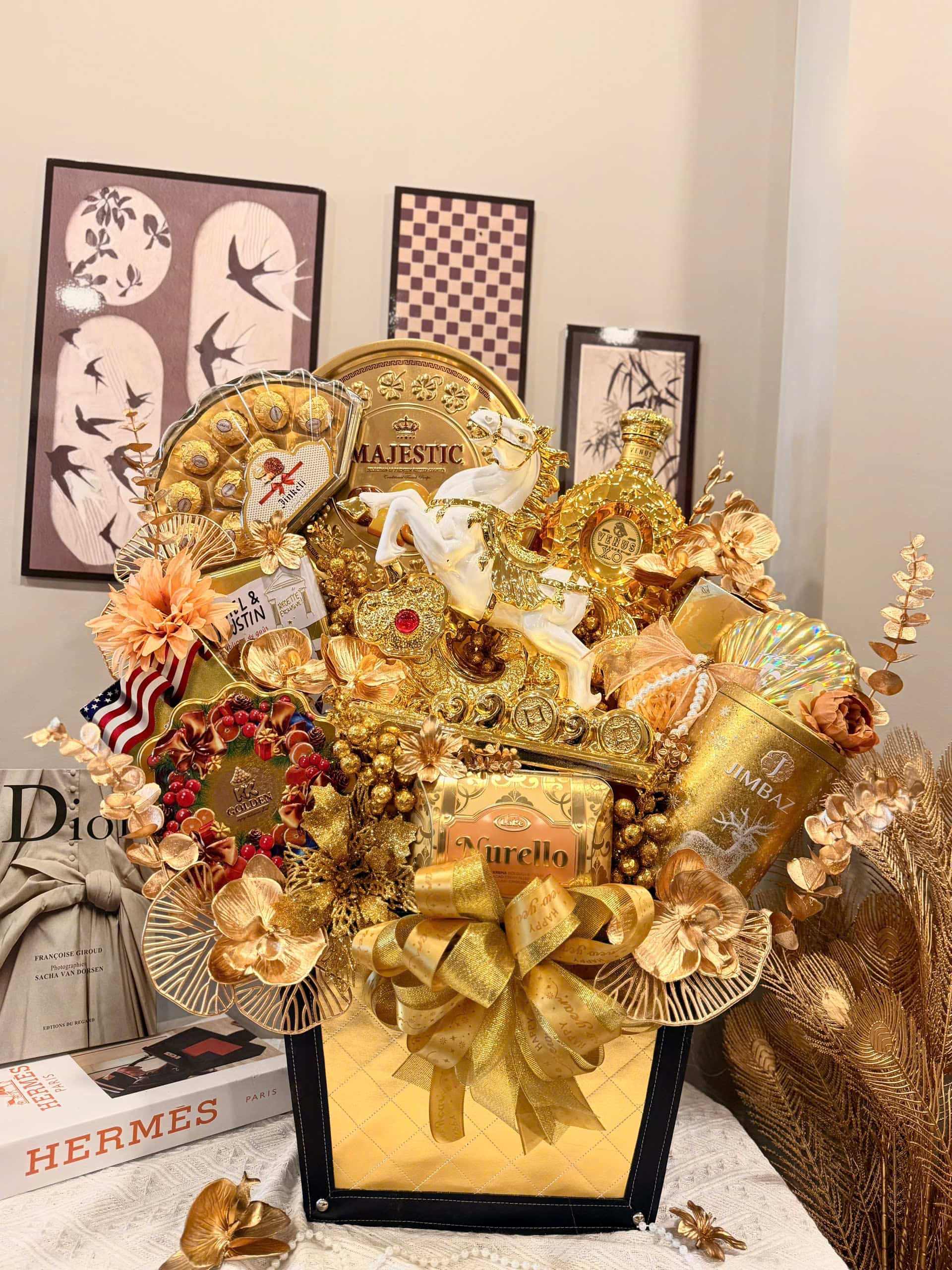 Giỏ Quà Tết Cao Cấp TDF4 – Sang Trọng, May Mắn & Thịnh Vượng 2026 - Ảnh 2