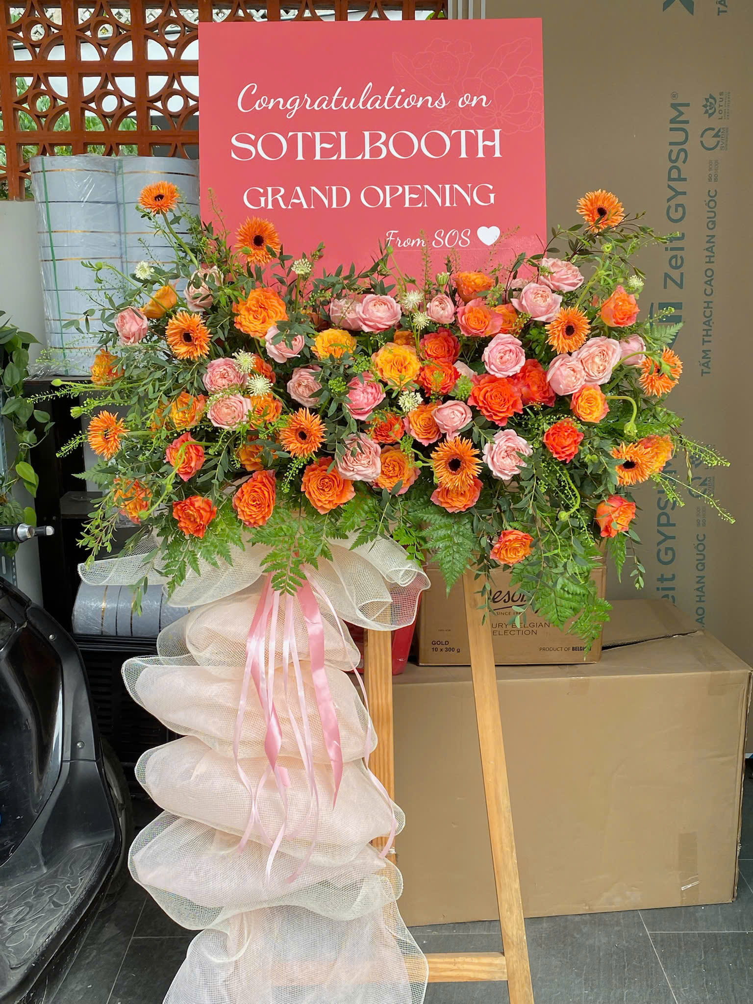 Kệ Hoa Soft Opening Pastel "Hương Sắc Khởi Đầu"